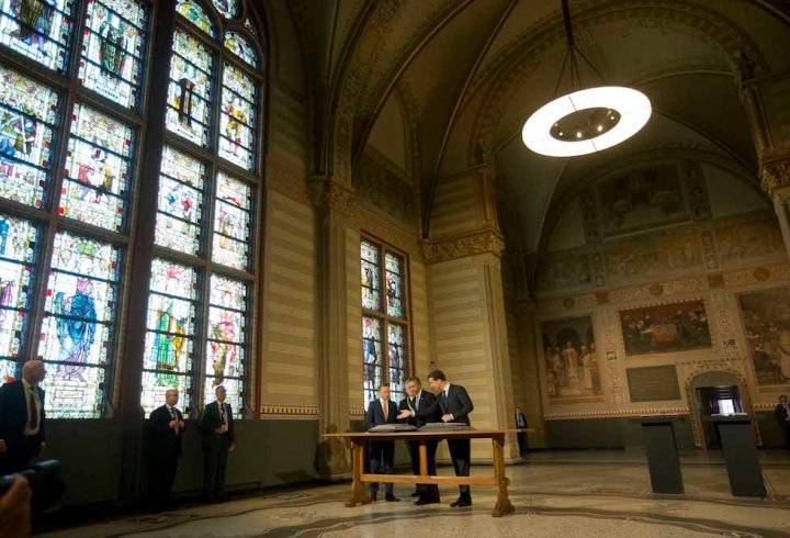 Barack Obama, Wim Pijbes, Mark Rutte,  Eberhard van der Laan